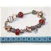 Image 1 : PANDORA STYLE CHARM BRACELET W/ 18 CHARMS