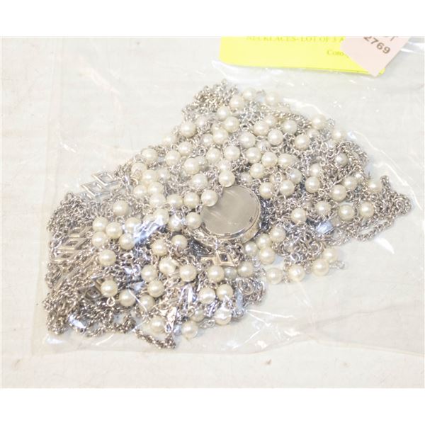 NECKLACES- LOT OF 3 ASSORTED