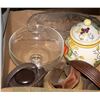 Image 1 : BOX WITH LARGE COOKIE JAR WITH LID, BOWRING