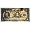 Image 1 : 19)  CANADIAN 1935 $1.00 BANKNOTE.