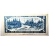 Image 2 : 20)  CANADIAN 1954 $5.00 BANKNOTE