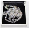 Image 1 : ESTATE AUSTRIAN CRYSTAL NECKLACE, EAR& BRACELET