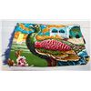 Image 1 : ESTATE VINTAGE PEACOCK TAPESTRY WALL HANGING-E