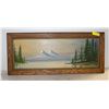 Image 1 : ANTIQUE 1934 REYNOLDS 12X34 OAK FRAME PAINTING