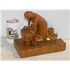 Image 1 : WOOD CARVING WASHER WOMEN