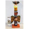 Image 1 : WOOD CARVING TOTEM POLE