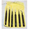 #759-6 PIECE ANTI STATIC STEEL TWEEZERS