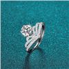 Image 5 : 1 CT GRA CERTIFIED MOISSANITE 925 SILVER SZ 7.5