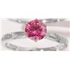 Image 2 : 1 CT GRA CERTIFIED PINK MOISSANITE 925 ST. SILVER