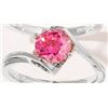 Image 2 : 1 CT GRA CERTIFIED PINK MOISSANITE 925 ST. SILVER
