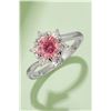 Image 2 : 1 CT GRA CERTIFIED PINK MOISSANITE 925 ST. SILVER