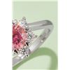 Image 3 : 1 CT GRA CERTIFIED PINK MOISSANITE 925 ST. SILVER