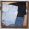 Image 1 : 3 PAIR JEAN SHORTS SIZE 24 NEW W/TAGS