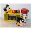 Image 1 : VINTAGE DISNEY ITEMS. MICKEY MOUSE RADIO, GOOFY