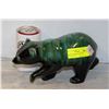 Image 1 : GREEN CERAMIC BEAR 5 X 10 INCHES IN SIZE
