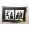 Image 1 : FRAMED BLACK AND WHITE NEEDLEWORK SILHOUETTE