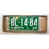 Image 1 : NEW 1968 UNUSED LICENSE PLATE