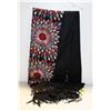 Image 1 : URBAN COCO OVERSIZE EMBROIDERED TASSELED SCARF
