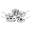 Image 1 : NEW CUISINART 11 PIECE TRI-PLY STAINLESS STEEL