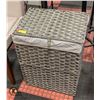 Image 1 : NEW GREENSTELL GRAY RATTAN LAUNDRY HAMPER WITH