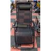 Image 1 : NEWLY UNPACKED BLACK PATIO RECLINING CHAIR - WITH