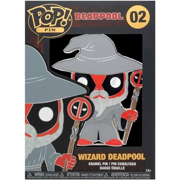 NEW FUNKO POP! PINS - WIZARD DEADPOOL #02