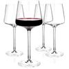 Image 1 : NEW SET OF 4 LUXBE CRYSTAL WINE GLASSES, 600ML