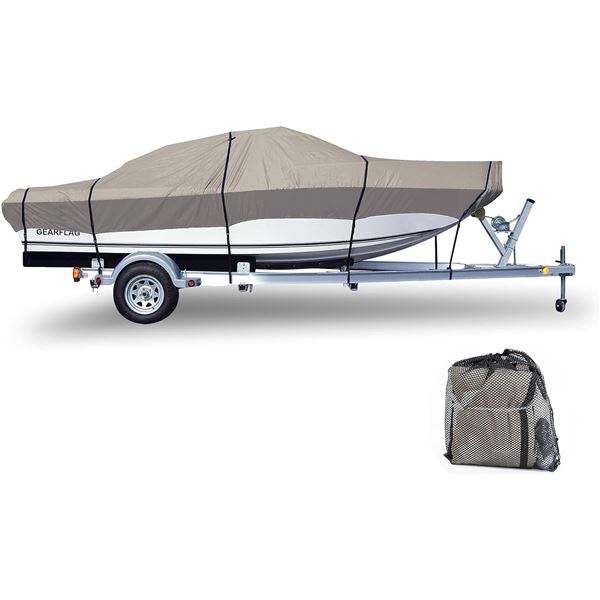 NEW GEARFLAG TRAILERABLE BOAT COVER 600D HEAVY