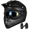 Image 1 : NEW ILM-B07 BLACK YOUTH ATV MOTORCROSS HELMET