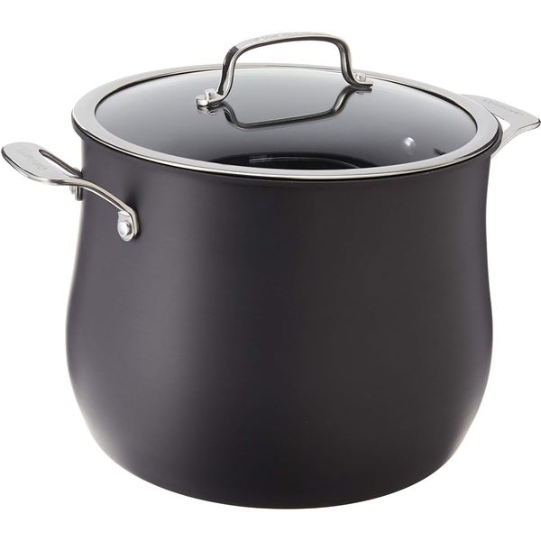 NEW CUISINART CONTOUR HARD ANODIZED 12 QT STOCKPOT