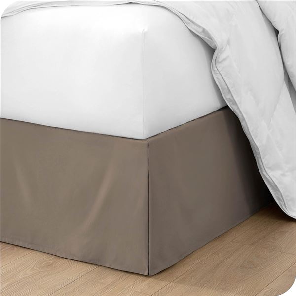 NEW BARE KING PREMIUM BED SKIRT - TAUPE