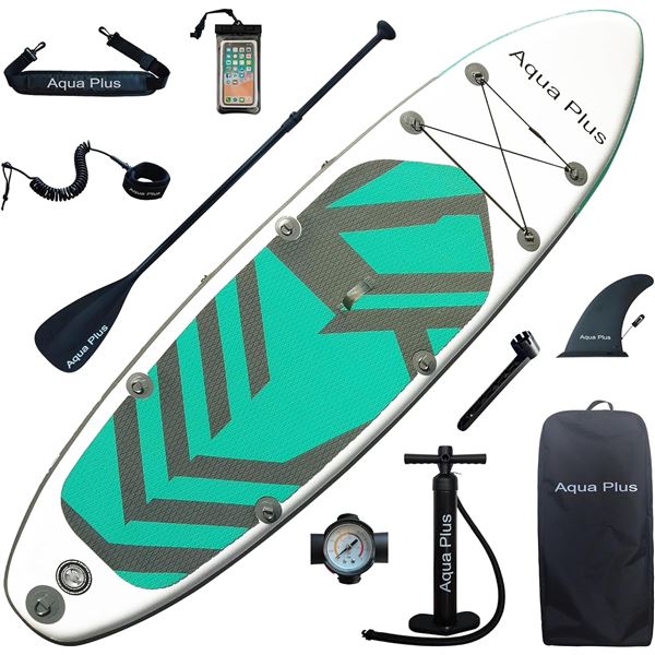 NEW AQUA PLUS INFLATABLE PADDLE BOARD