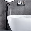 Image 1 : NEW FREESTANDING BATH TAPS FLOOR MOUNTED - BLACK