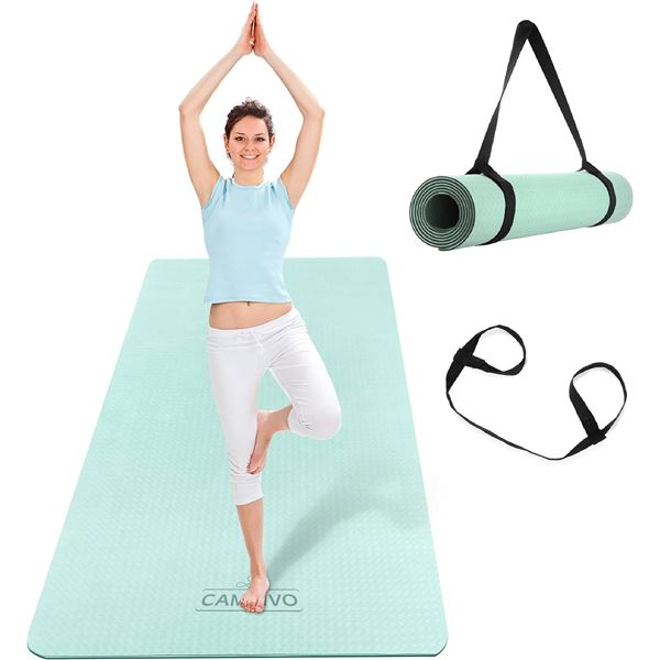 NEW CAMBIVO EXTRA WIDE YOGA MAT 73  X 32 