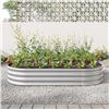 Image 1 : NEW FOUBAM GALVANIZED RAISED GARDEN BOX SILVER