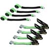 Image 1 : NEW 4 PACK OF RATCHET STRAPS 3300LBS CAPACITY