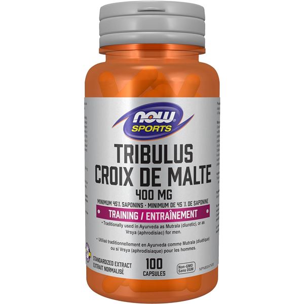 NEW NOW SPORTS TRIBULUS EXTRACT 400MG 100 CAPSULES