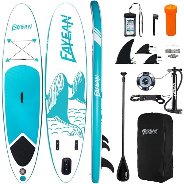 NEW FAYEAN INFLATABLE STAND UP PADDLE BOARD WITH