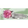 Image 2 : 1 CT GRA CERTIFIED PINK MOISSANITE 925 ST SILVER