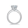 Image 6 : 2 CT GRA CERTIFIED 6 CLAW 925 ST SILVER MOISSANITE