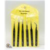 Image 1 : 6 PIECE ANTI-STATIC STAINLESS STEEL TWEEZERS