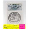 Image 1 : CANADA 2022 MAPLE LEAF 1 OZ.  SILVER ULTRA CAMEO