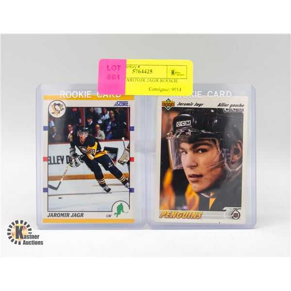 LOT OF 2 JAROMIR JAGR ROOKIE CARDS