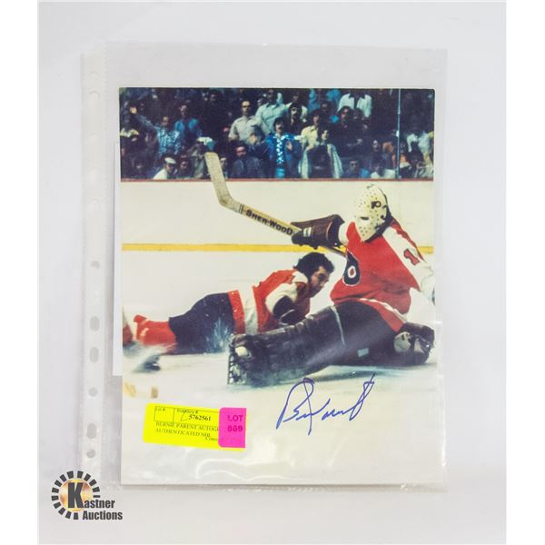 BERNIE PARENT AUTOGRAPHED AUTHENTICATED NHL