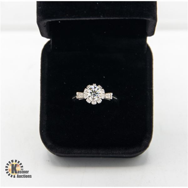 1.00 CT GRA CERTIFIED MOISSANITE WITH 10 CUBIC