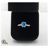 3.00CT GRA CERTIFIED BLUE MOISSANITE VVS W. 8 OVAL