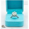 Image 2 : 7.30 CT ROUND CUT BLUE MOISSANITE IN THE CENTER W.