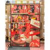 Image 1 : 38" X 27" COCA-COLA PICTURE WITH METAL/GLASS FRAME