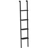 Image 2 : NEW SOBUY 4 TIER BLACK WALL SHELF LADDER BOOKCASE