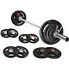 Image 1 : NEW SIGNATURE FITNESS CAST IRON BARBELL & WEIGHTS